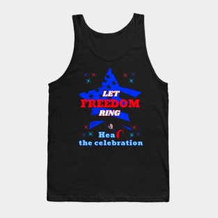 Let Freedom Ring, Hear the Celebration | Cochlear Implant Tank Top